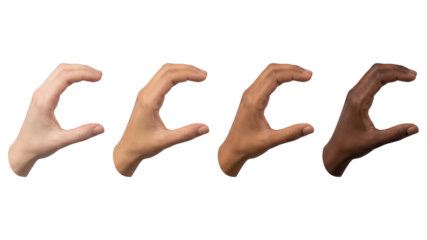 Diverse Hands Holding Gesture: Imaginary Object