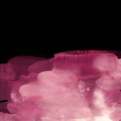 Bright painted neon pink and orange watercolor texture. Hand drawn background