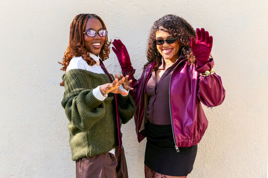 Urban gen z friends enjoying their time together