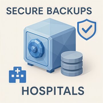 Secure data backups for healthcare applications emphasizing reliability and trust in hospital information systems promoting data integrity and security protocols