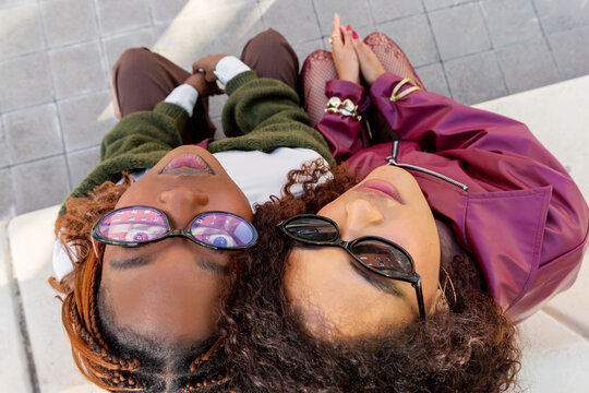 Gen Z friends enjoying urban lifestyle together