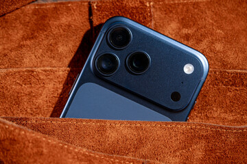 Smartphone in a pocket showcasing modern design