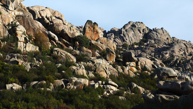 Rugged rock formations in Guadarrama National Park