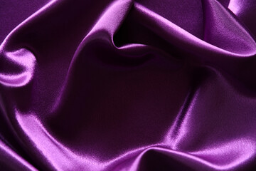 Purple silk fabric background