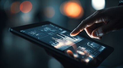 Interactive Data Visualization: Analyzing Trends and Patterns on a Touchscreen Device Through Engaging User Interface