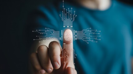 Biometric fingerprint authentication technology for digital security access
