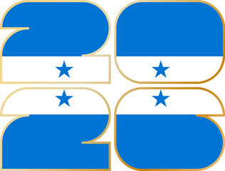 2026 with flag of Honduras