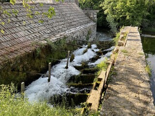 Protected cultural heritage Grabske mlinice or a complex of old mills below the source of the Grab River (Trilj, Croatia) - Za&scaron;tićeno kulturno dobro Grabske mlinice ispod izvora rijeke Grab