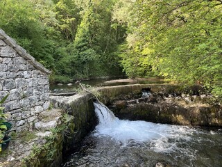 Protected cultural heritage Grabske mlinice or a complex of old mills below the source of the Grab River (Trilj, Croatia) - Za&scaron;tićeno kulturno dobro Grabske mlinice ispod izvora rijeke Grab