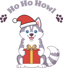 Ho ho howl Christmas event special dog design