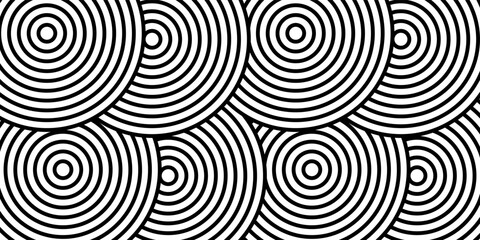 Abstract gold circle lines on dark background. Geometric stripe line art design.	Print