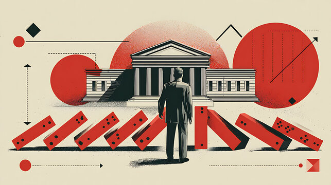  Illustration of the domino effect of change in central bank interest policy on economy (1)