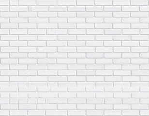 Obraz premium Textured white brick wall surface with visible grout and light casting shadows white brick texture