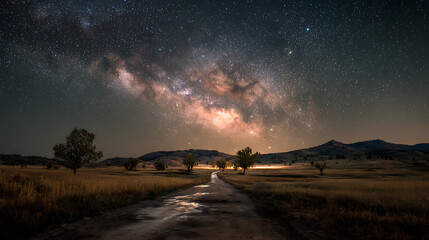 Enchanting image of the Milky Way stretched out on an open, night sky (2)
