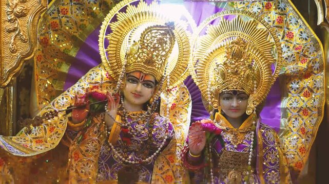 Radha Krishna Statue Symbolizing Eternal Love and Devotion