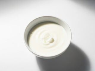 Closeup of hands holding smartphone with white screen in cafe