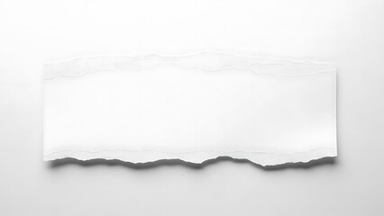 Obraz premium Torn Paper on White Background