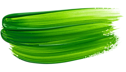 Ein hellgrüner Farbstrich ist isoliert auf transparentem Hintergrund (PNG)
