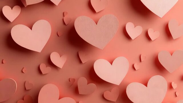 Seamless heart pattern background wallpaper packaging design soft pink colors romantic minimal repeat texture modern decorative surface aesthetic