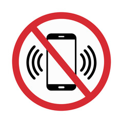 no mobile phone prohibition icon