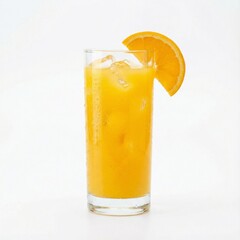Refreshing Orange Juice with Ice