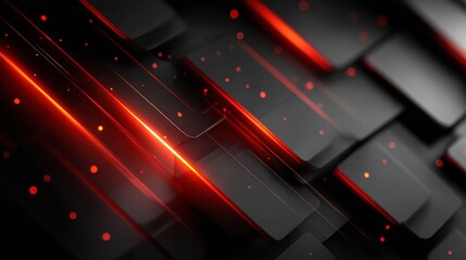 Black and red gradient geometric background