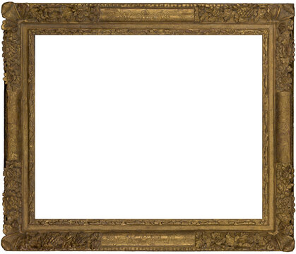 Picture Frame Empty Antique Gold Ornate