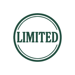 Limited icon logo seal vector on white background
Vector stamp icon