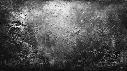 Grunge black background with scratch and dust texture old poster effect with a decorative frame