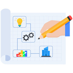 Obraz premium Strategic Business Blueprint and Development