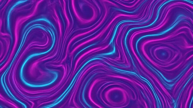 Vibrant purple and blue swirling pattern motion background video
