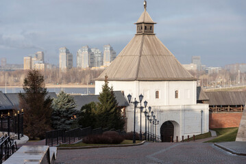 Taynitskaya Tower of the Kazan Kremlin.