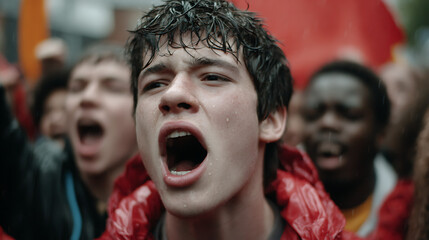  A display of emotional rawness during a youth-led social unrest 