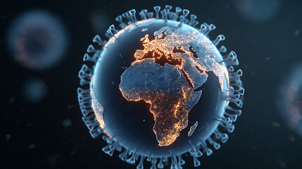  An animated video of how a virus is spreading globally 