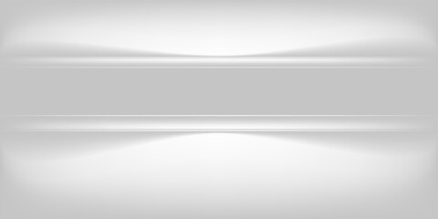 Obraz premium White Grey background. Minimal 3d shelf. Room in the 3d. For backdrop,wallpaper,background. Space for text.