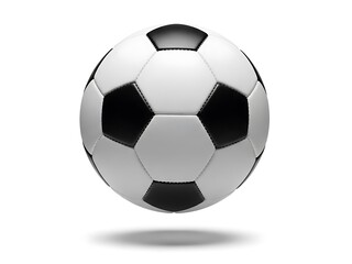 Fototapeta premium Black and white soccer ball