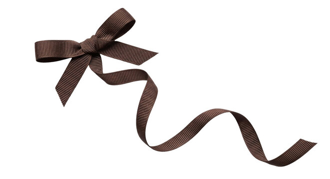 Brown Grosgrain Ribbon Bow Elegant Gift Packaging Decoration for Festive Celebrations Birthday Presents Crafts Wrap