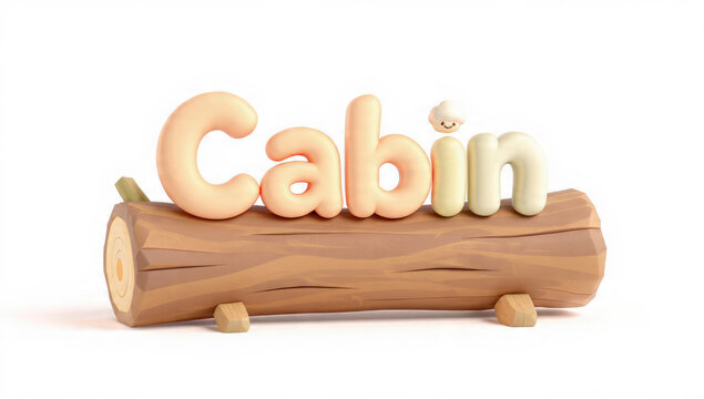 Cartoon Cabin 3D Illustration