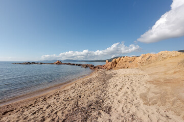 Rocky Mediterranean coastline with calm sea