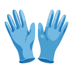 Obraz premium Light blue medical face mask for dental and surgical protection against infections and respiratory airborne particles