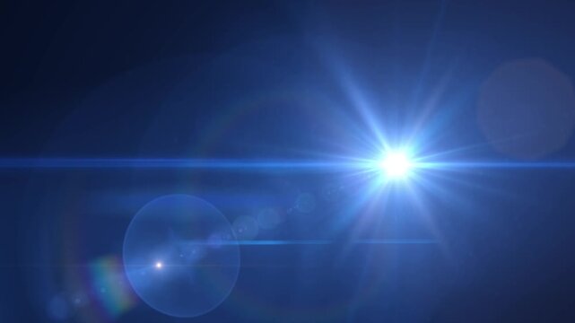 Dynamic lens flare sequence, vibrant blue light streaks, slow zoom, ethereal glow, cinematic transition effect, digital sparkle overlay, mesmerizing abstract background, energy flow