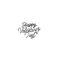 Happy Valentine Day Lettering