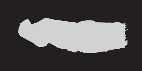 Stock image of creative brush strokes on white background.  Black brush Stock on isolated background. Abstract white brush stroke on black background with colorful oil paint.