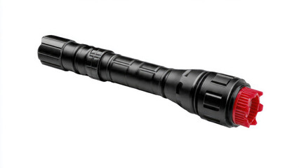 Black Flashlight with Red End
