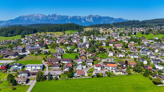 The village of G&ouml;fis in the Walgau Valley, State of Vorarlberg, Austria
