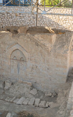Excavation Site of the Ancient Alakent Church Ruins in Demre, Turkey