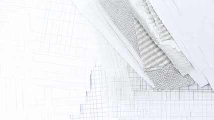 Pile of Graph Paper Sheets