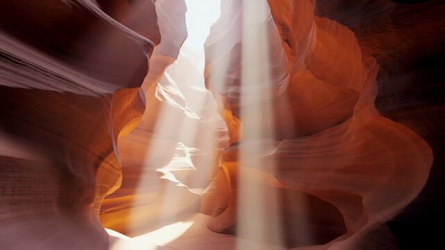 Sonnenstrahlen in tiefer Schlucht &ndash; Magisches Lichtspiel in dramatischer Naturkulisse