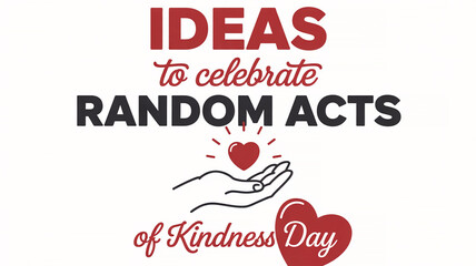 Ideas to celebrate random acts of kindness day illustration