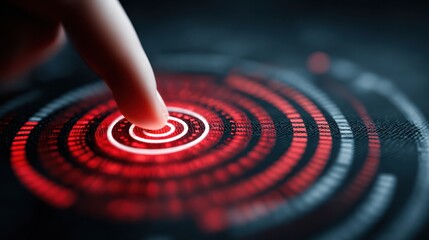 Concept of targeting customers in digital marketing strategy with interactive data visualization tools